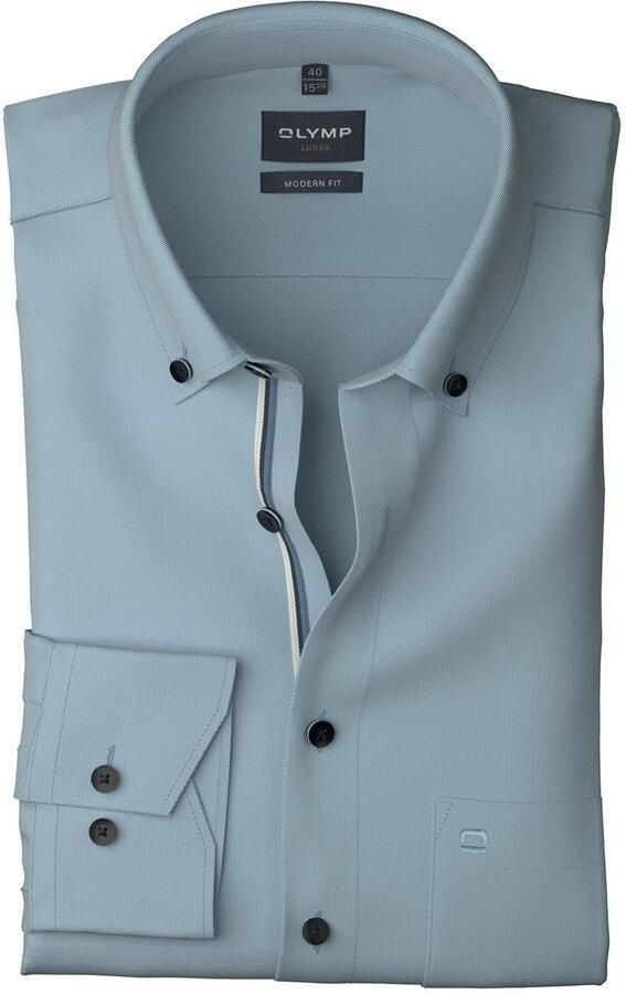 OLYMP Overhemd met lange mouwen Luxor modern fit modern fit businessoverhemd button-down kraag