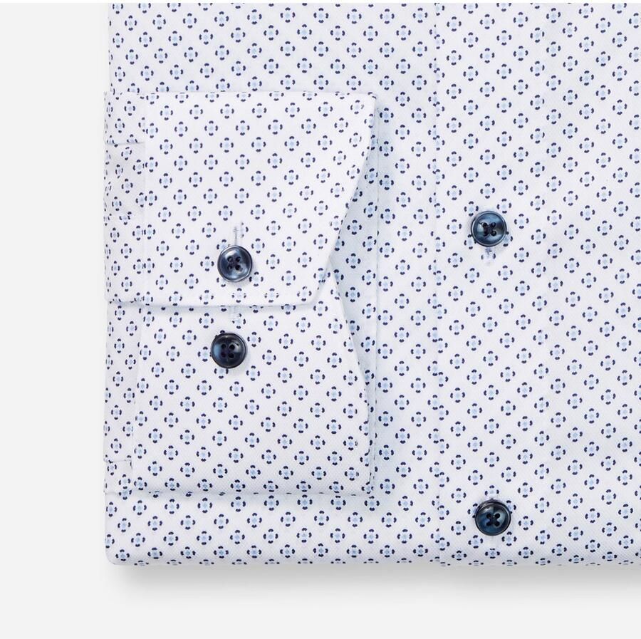 OLYMP Overhemd met lange mouwen Luxor modern fit modern fit businessoverhemd met patroon nieuwe kentkraag