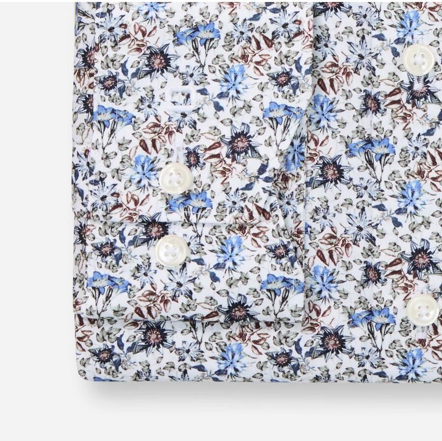 OLYMP Overhemd met lange mouwen Luxor modern fit Modern Fit businessoverhemd nieuwe Kentkraag met patroon - Foto 2