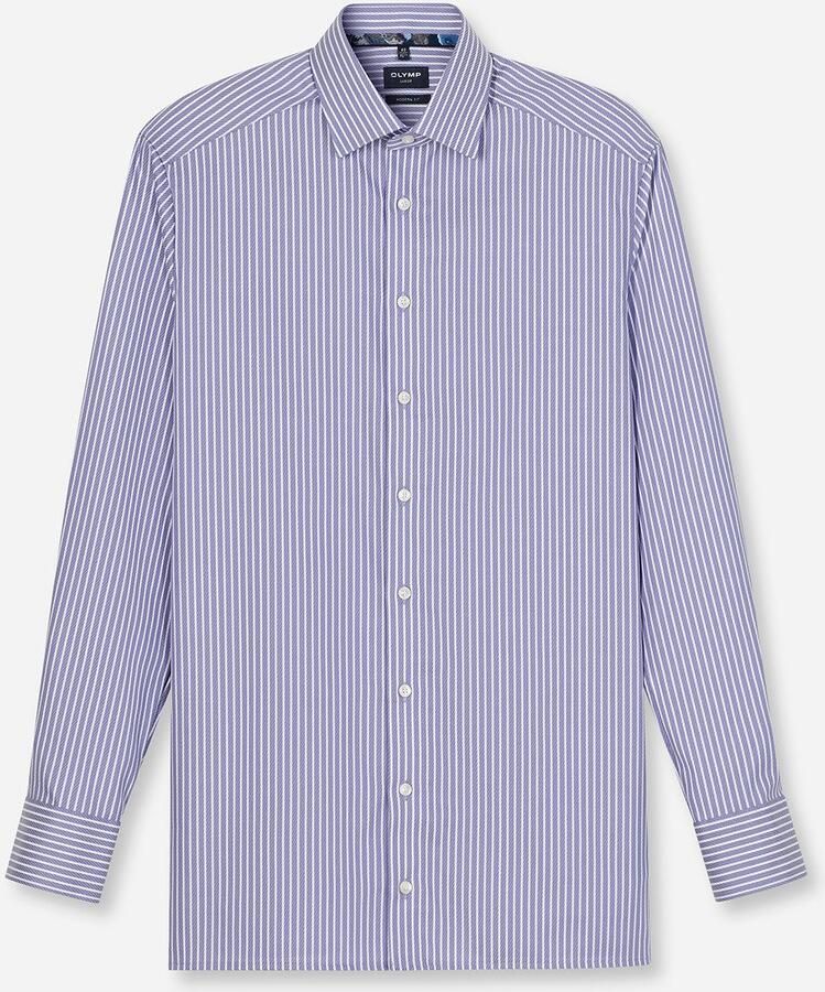 OLYMP Overhemd met lange mouwen Luxor modern fit modern fit gestreept businessoverhemd nieuwe kentkraag - Foto 7