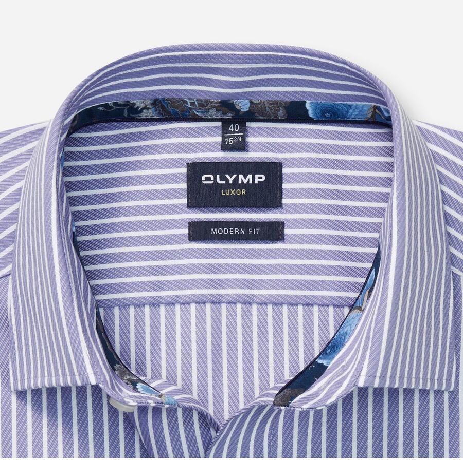 OLYMP Overhemd met lange mouwen Luxor modern fit modern fit gestreept businessoverhemd nieuwe kentkraag - Foto 2