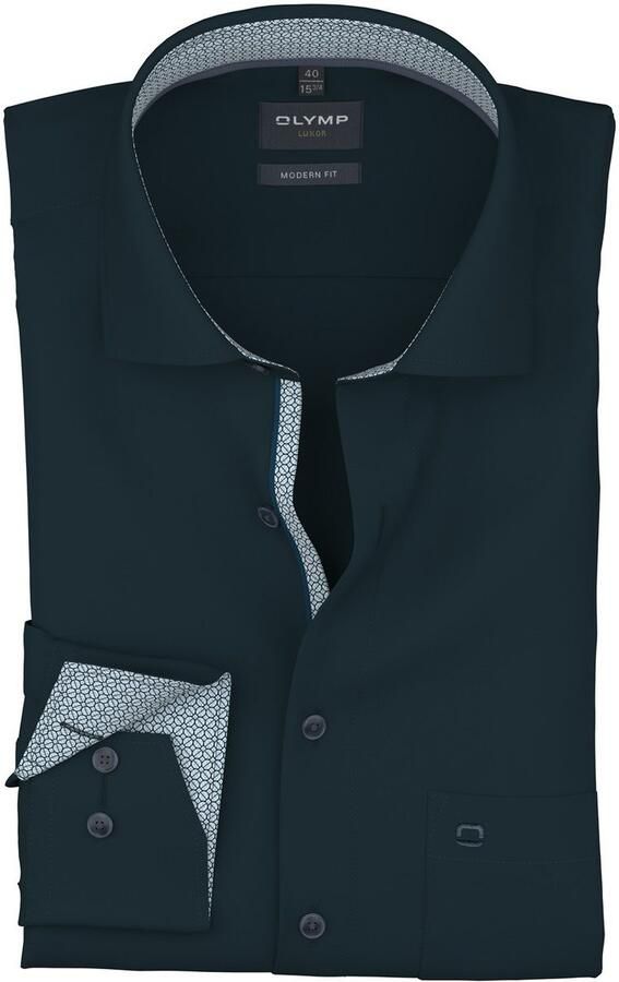 OLYMP Overhemd met lange mouwen Luxor modern fit modern fit global-kentkraag overhemd - Foto 2