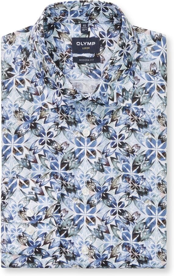OLYMP Overhemd met lange mouwen Luxor modern fit modern fit new kentkraag overhemd - Foto 3