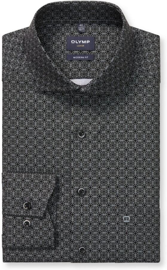 OLYMP Overhemd met lange mouwen Luxor modern fit Royal-Kentkraag business overhemd modern fit gemusterd - Foto 5