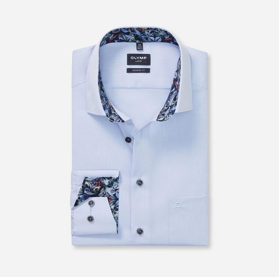 OLYMP Overhemd met lange mouwen Luxor modern fit Zakelijk overhemd modern fit New-Kentkraag - Foto 3