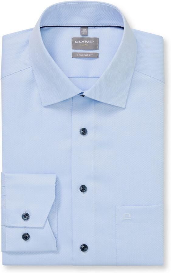 OLYMP Overhemd met lange mouwen LUXOR Zakelijk overhemd comfort fit minimale print New-Kentkraag - Foto 3