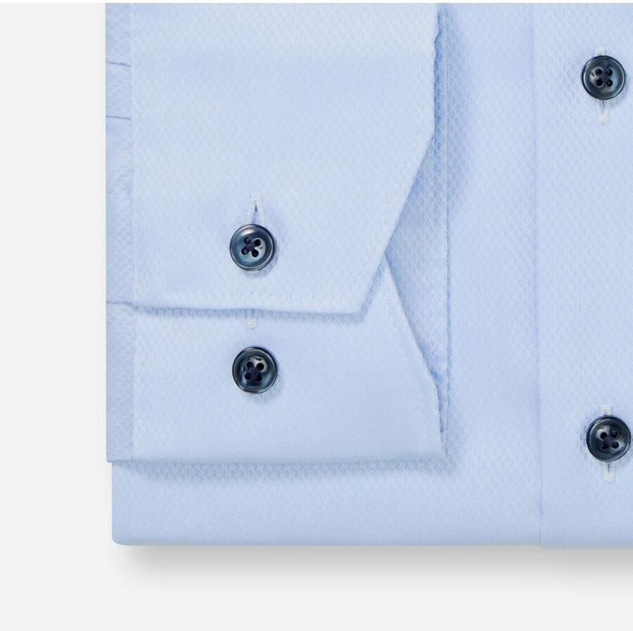 OLYMP Overhemd met lange mouwen LUXOR Zakelijk overhemd comfort fit minimale print New-Kentkraag