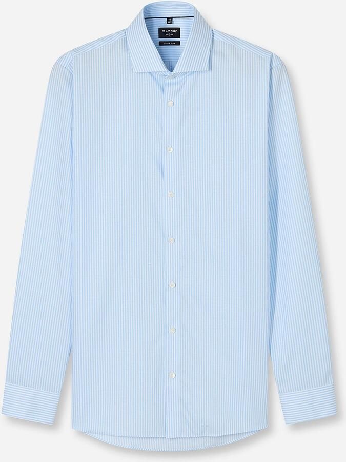 OLYMP Overhemd met lange mouwen No 6 six gestreept zakelijk overhemd super slim fit royal kentkraag - Foto 4