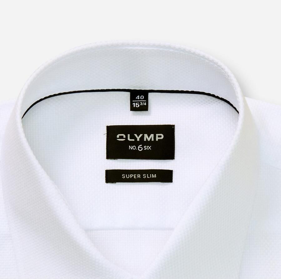 OLYMP Overhemd met lange mouwen No 6 six Royal Kentkraag business overhemd super slim fit