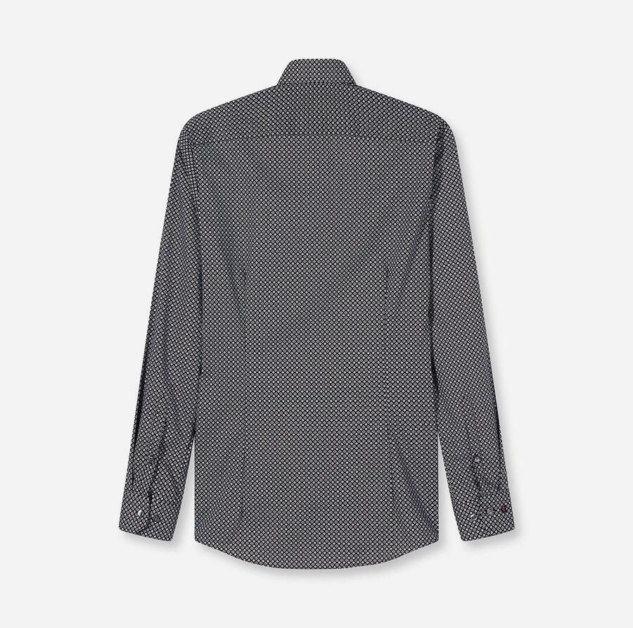 OLYMP Overhemd met lange mouwen No 6 six super slim gemustered zakelijk overhemd moderne kentkraag - Foto 2