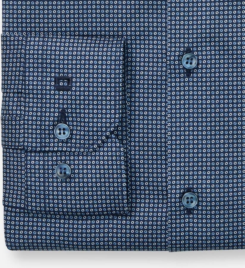 OLYMP Overhemd met lange mouwen No 6 six super slim new york kentkraag gemustered zakelijk overhemd - Foto 3