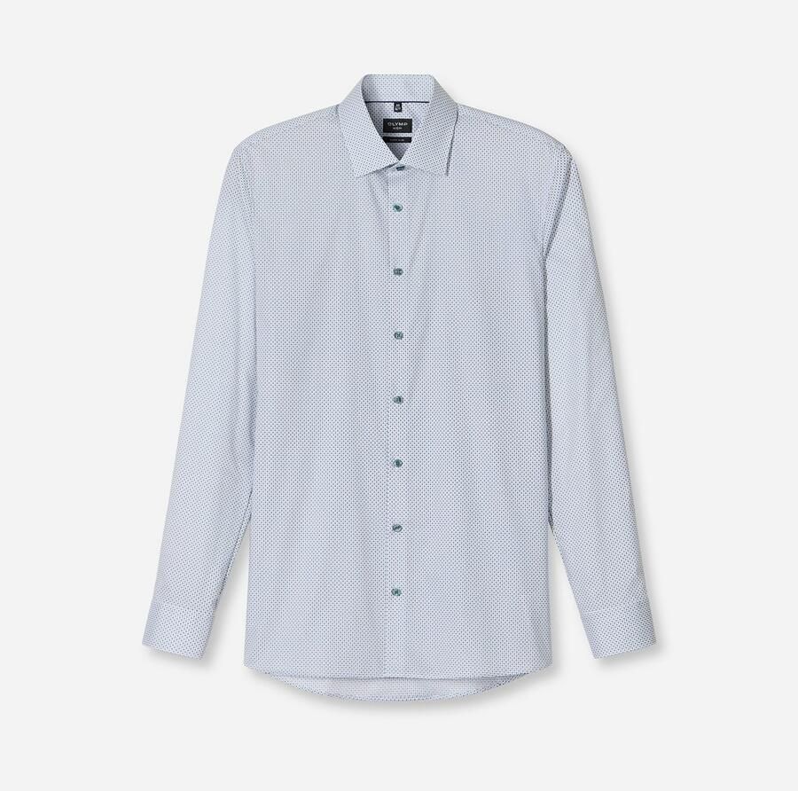 OLYMP Overhemd met lange mouwen No 6 six super slim new york kentkraag gemustered zakelijk overhemd - Foto 4