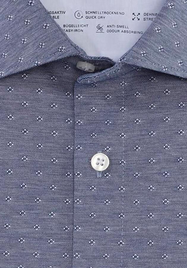 OLYMP Overhemd met lange mouwen No. Six 24 Seven super slim jersey overhemd - Foto 2