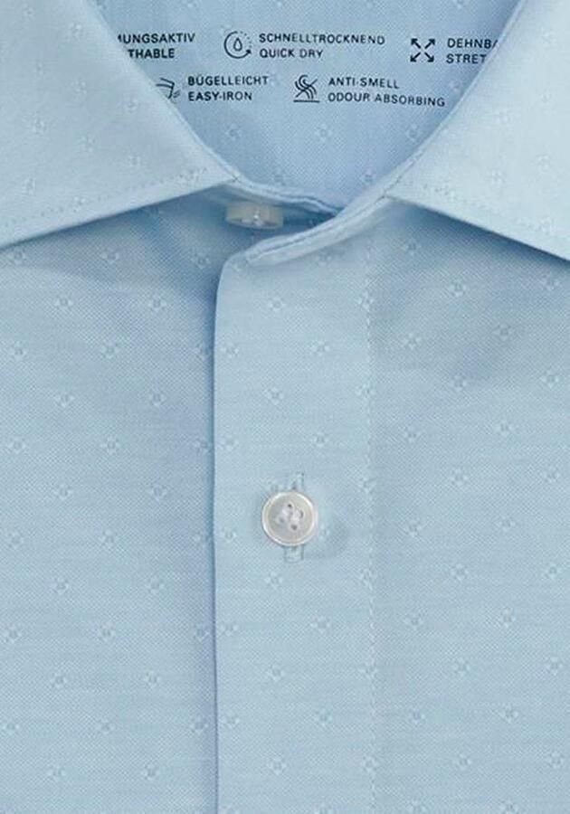 OLYMP Overhemd met lange mouwen No. Six 24 Seven super slim jersey overhemd - Foto 2