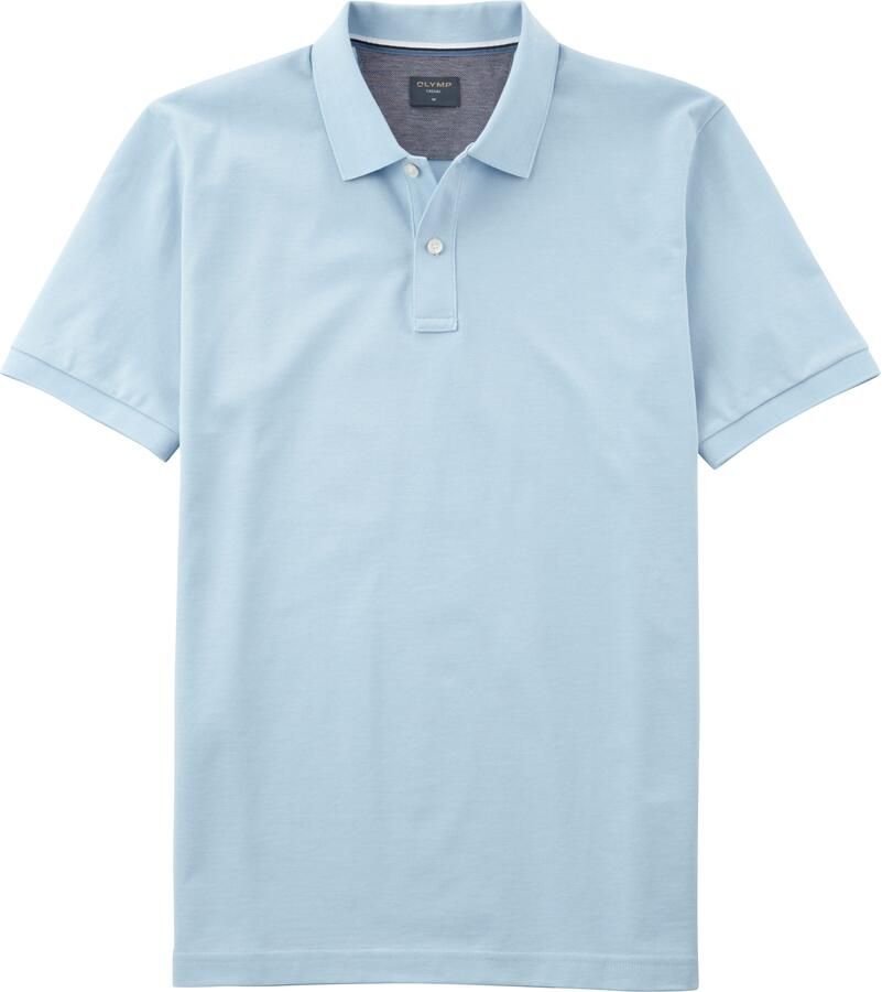 Olymp T-shirt Poloshirt Piqué Lichtblauw