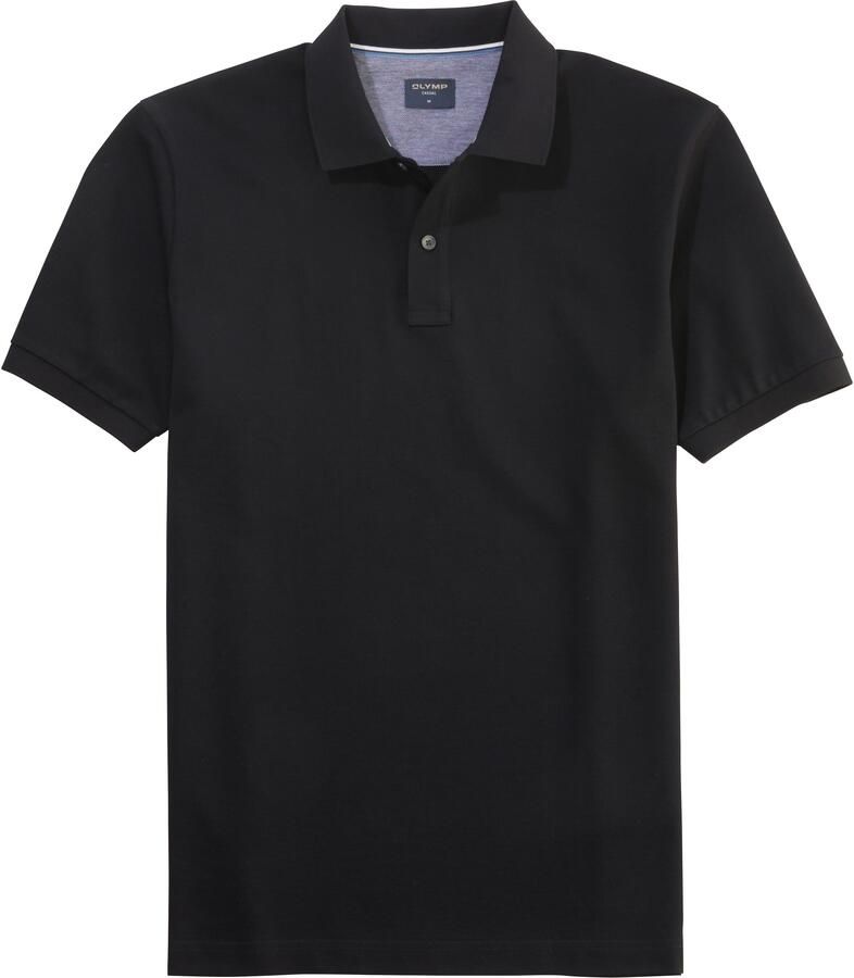 Olymp T-shirt Poloshirt Piqué Zwart