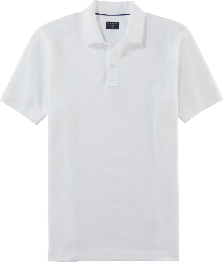 Olymp T-shirt Poloshirt Piqué Wit
