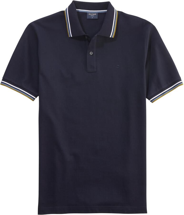 OLYMP Poloshirt Casual kleurcontrasterende details