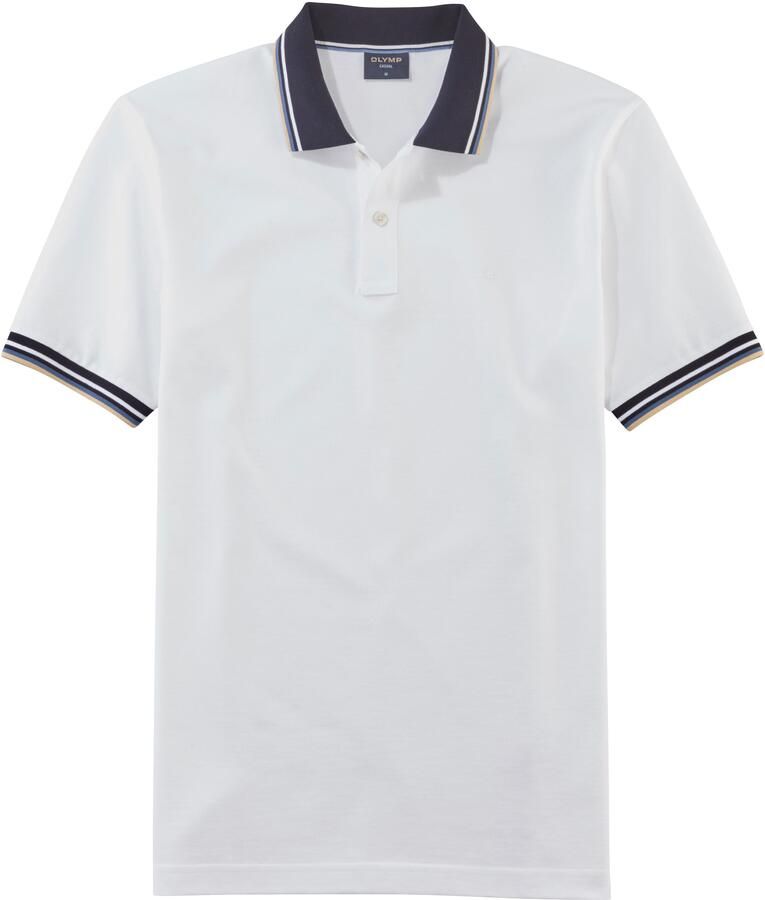 OLYMP Poloshirt Casual kleurcontrasterende details
