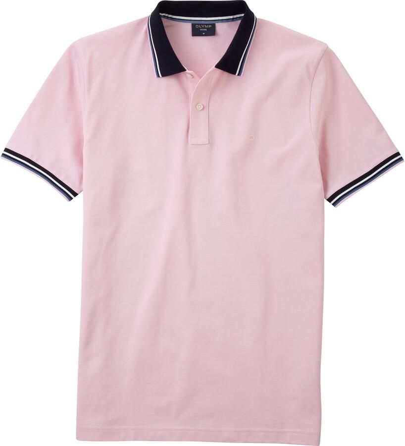 OLYMP Poloshirt Casual kleurcontrasterende details