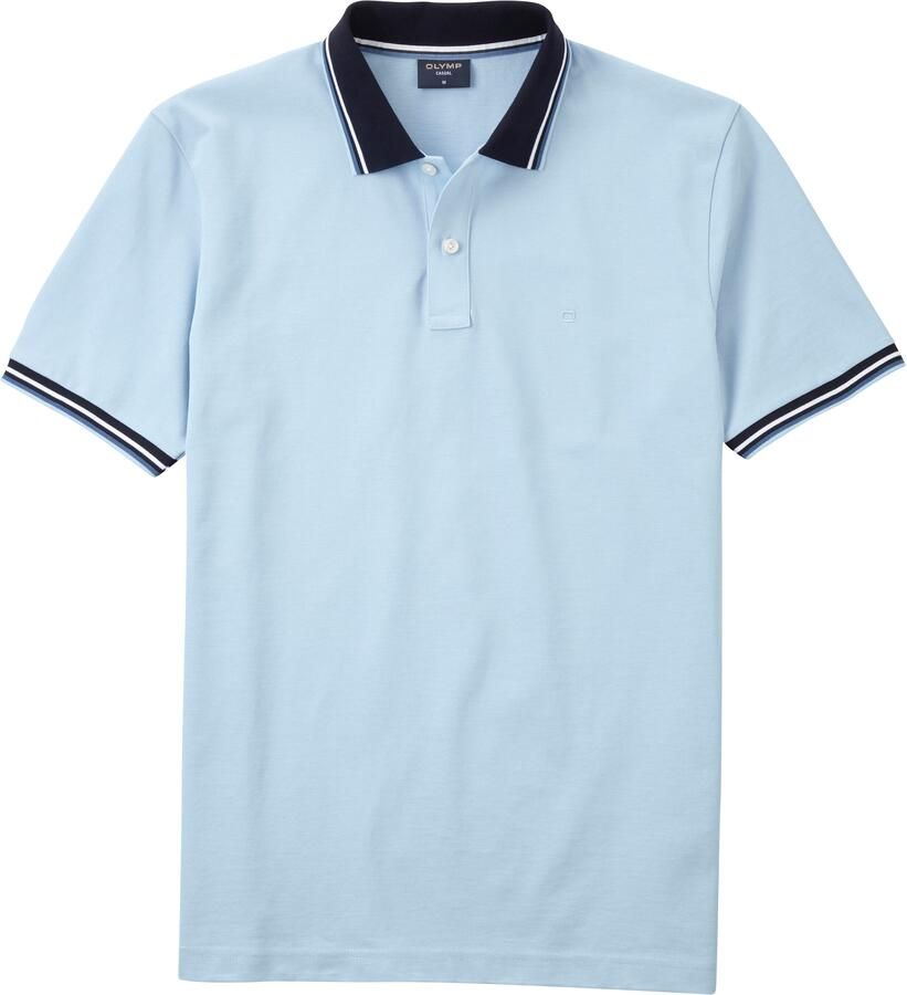 OLYMP Poloshirt Casual kleurcontrasterende details