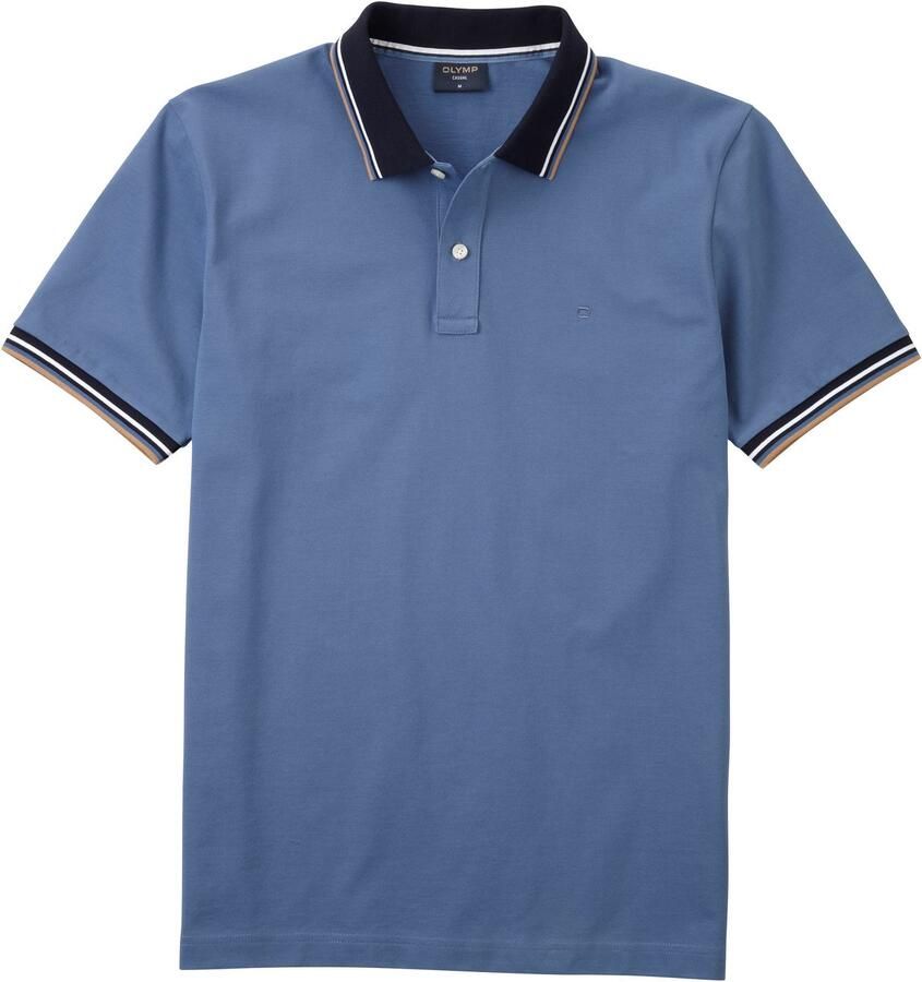 OLYMP Poloshirt Casual kleurcontrasterende details