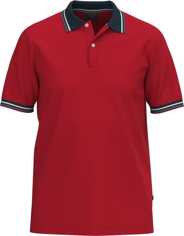 OLYMP Poloshirt Casual kleurcontrasterende details - Foto 2