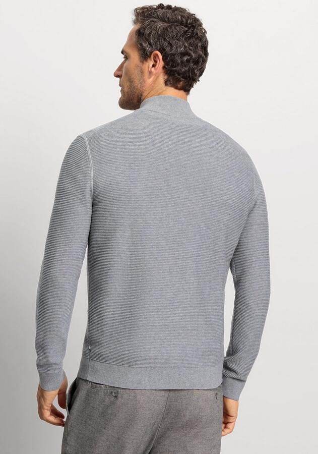 OLYMP Level Five Slim fit gebreide pullover met opstaande kraag - Foto 3