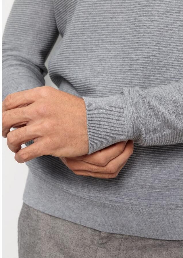 OLYMP Level Five Slim fit gebreide pullover met opstaande kraag - Foto 2