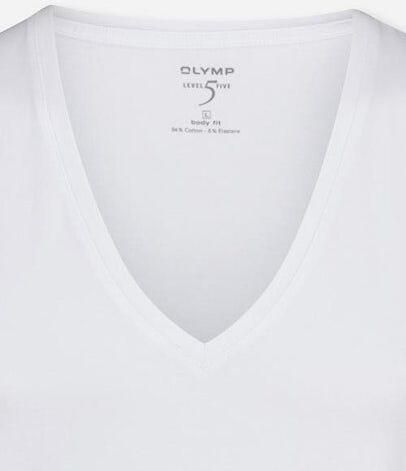 OLYMP Shirt met V-hals Casual