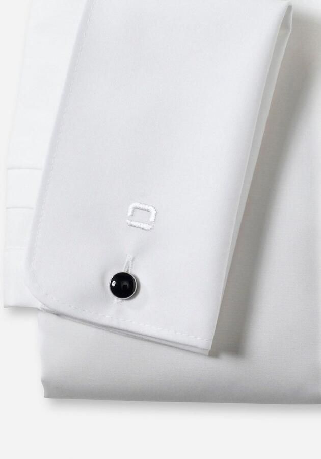 OLYMP Smokingoverhemd Level Five body fit Omslagmanchetten verborgen knoopsluiting - Foto 3