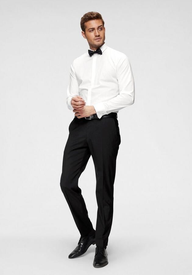 OLYMP Smokingoverhemd No. Six super slim Omslagmanchetten verborgen knoopsluiting - Foto 5