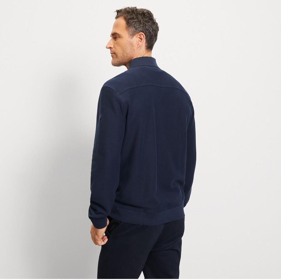 OLYMP Sweatvest regular fit basic opstaande kraag - Foto 2