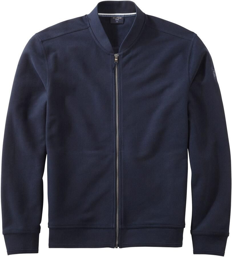 OLYMP Sweatvest regular fit basic opstaande kraag - Foto 4