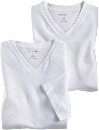 OLYMP T-shirt Casual met ton-in-ton logo-borduursel op de mouw (set 2-delig 2 stuks) - Foto 7