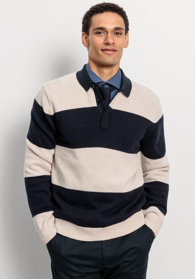 OLYMP Level Five Gebreide pullover met polokraag model 'Rugby' - Foto 5