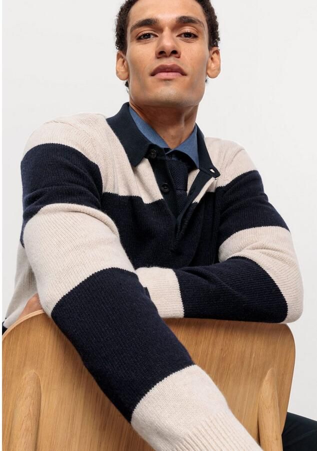 OLYMP Level Five Gebreide pullover met polokraag model 'Rugby' - Foto 2