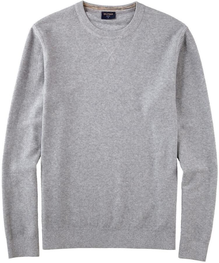 OLYMP Trui met ronde hals brei casual met een modieus structuurmotief