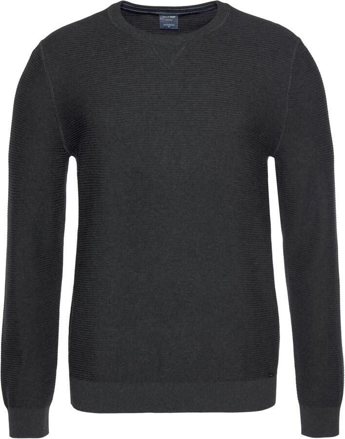 OLYMP Trui met ronde hals brei casual met een modieus structuurmotief