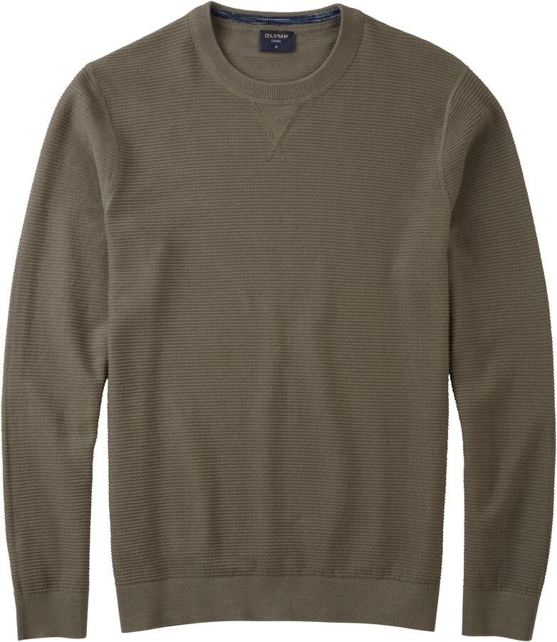 OLYMP Trui met ronde hals brei casual met een modieus structuurmotief