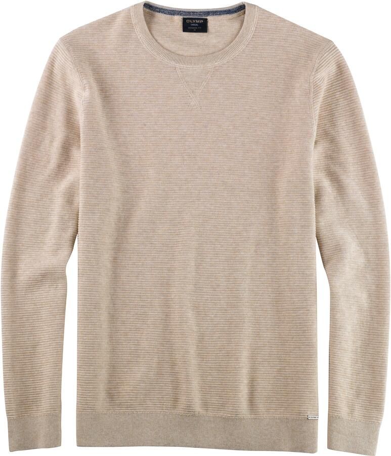OLYMP Trui met ronde hals brei casual met een modieus structuurmotief - Foto 3