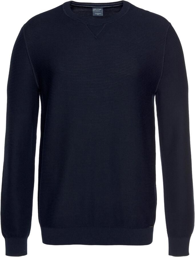 OLYMP Trui met ronde hals brei casual met een modieus structuurmotief