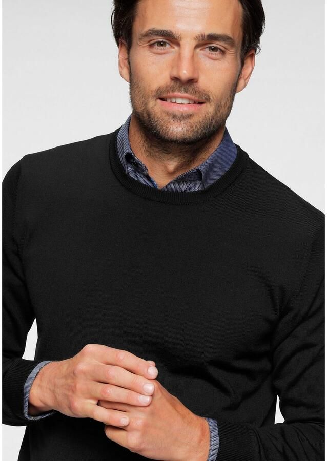 OLYMP Trui met ronde hals brei casual moderne gebreide trui - Foto 3