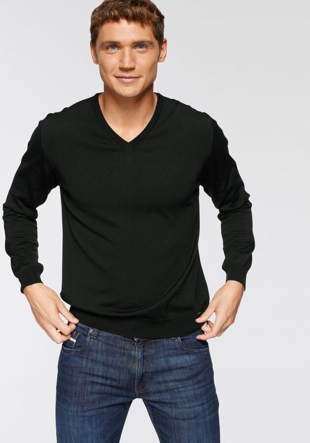 OLYMP Trui met V-hals brei casual klassieke brei-pullover - Foto 8