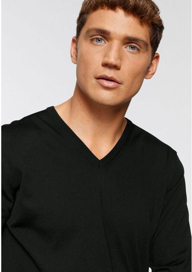 OLYMP Trui met V-hals brei casual klassieke brei-pullover - Foto 6