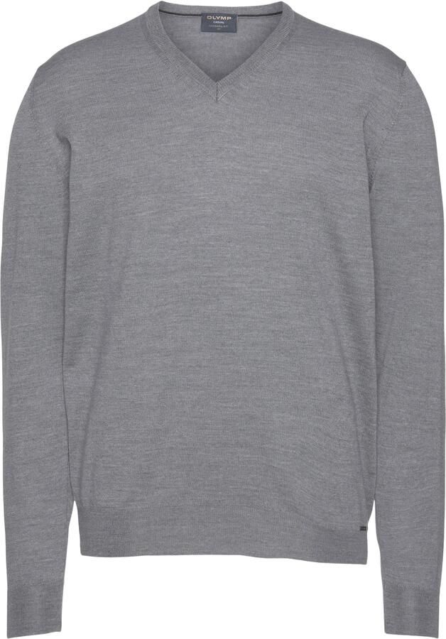 OLYMP Trui met V-hals brei casual klassieke brei-pullover - Foto 5