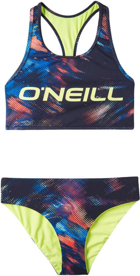 O'Neill crop bikini Active blauw limegroen Meisjes Gerecycled polyester 104