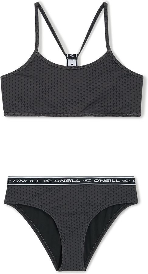 O'Neill crop bikini Sportclub Active zwart Meisjes Polyester Effen 128