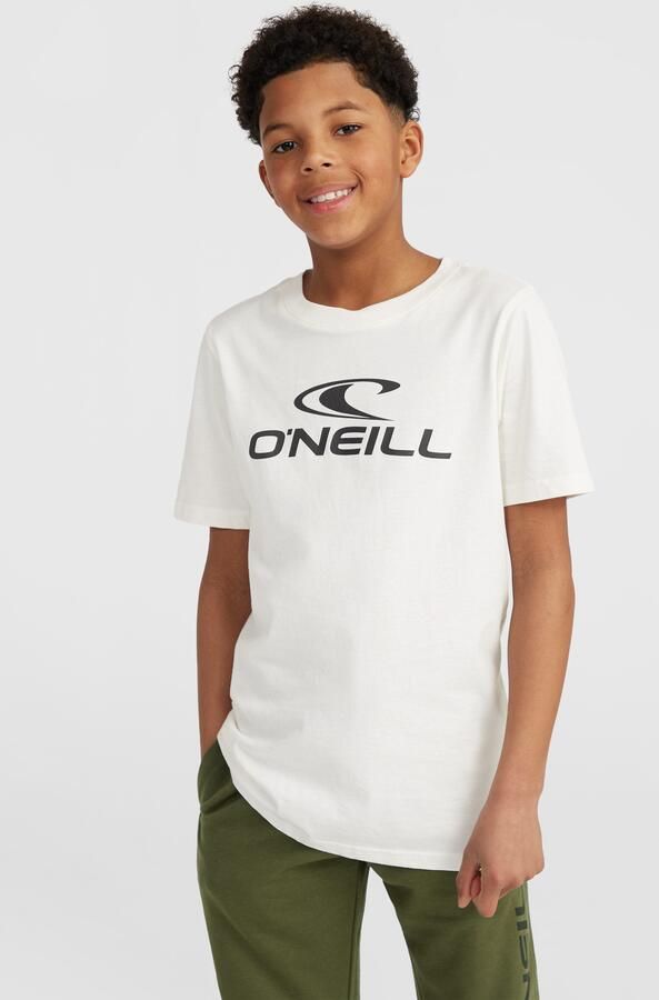 O'Neill T-shirt met logo wit Jongens Katoen Ronde hals Logo 128