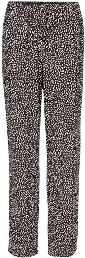 O'Neill straight fit broek met all over print zwart wit
